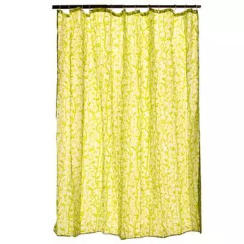 VETTA Шторка для ванной, ткань полиэстер с утяжелит, 180x180см, "Грин" Дизайн GC