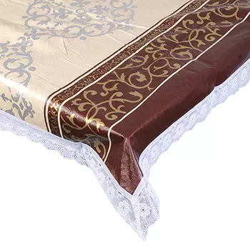 VETTA Скатерть виниловая с каймой, 137x182см, полосы, престиж