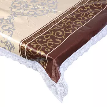 VETTA Скатерть виниловая с каймой, 137x182см, полосы, престиж