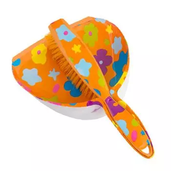 VETTA Совок+щётка "Оранжевые цветы", SY8812B