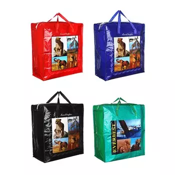 VETTA Сумка хозяйственная, 50х55х25см, 68 литров, полипропилен, 4 дизайна