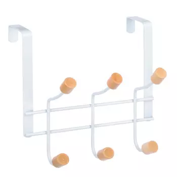 VETTA Вешалка накидная, 3 крючка, металл, дерево