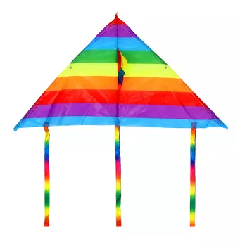 Воздушный змей, 90 см, нейлон, SILAPRO "Радужный треугольник"