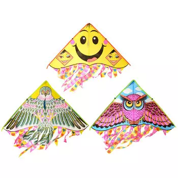 Воздушный змей 95см, текстиль, 95х51х0,5см, 4 дизайна