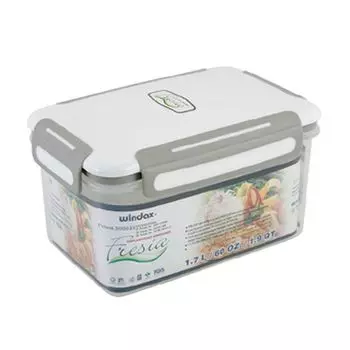 WINDAX Контейнер для продуктов на защелках 1,7л, WD23-FR22