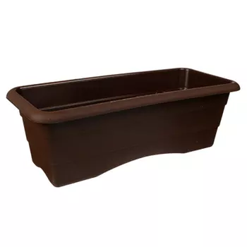 Ящик балконный №1 6л шоколад 14*40см, пластик