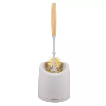 YORK Комплект для туалета (ёрш + подставка) Бамбук ЭКО Натурал