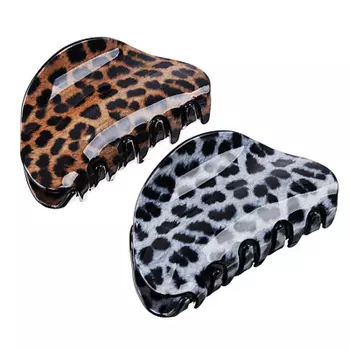 Заколка-краб для волос, акрил, 8,5 см, 2 цвета, #5