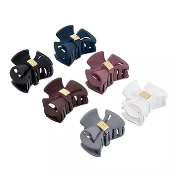 Заколка-краб, пластик, 4,5 см, 6 цветов