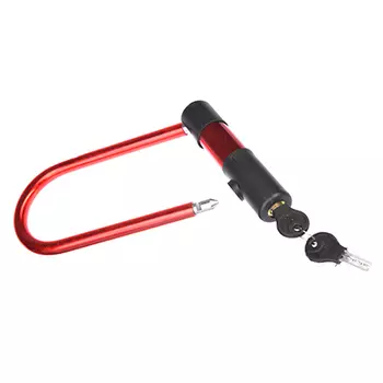 Замок велосипедный дуговой 140x205мм, металл, пластик