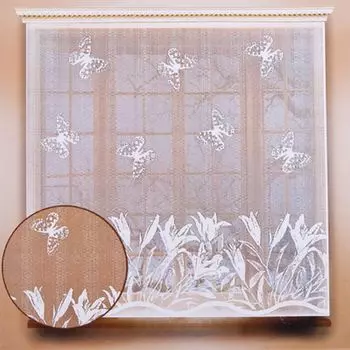 Занавеска для кухни 1,7х1,7м, белая