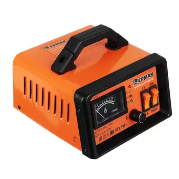 Зарядное устройство автоматическое АТЗ-10Р, 0-10A, 6В/12В, металлический корпус, регулировка тока, Е