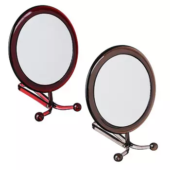 Зеркало настольное, 16х29см, пластик, стекло, 2 цвета, А-15С