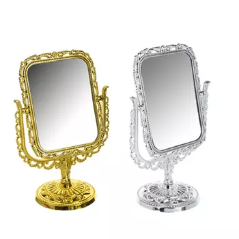 Зеркало настольное ажурное, пластик, 18х9,5 см, 3 цвета