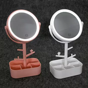 Зеркало настольное с LED-подсветкой ЮниLook, 32х17 см, 2 цвета