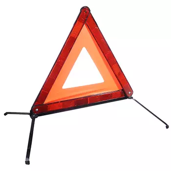 Знак аварийной остановки в пластиковой тубе, усиленный, 43*43см