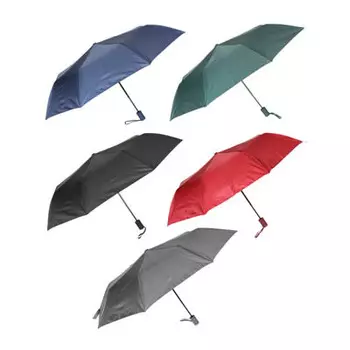 Зонт универсальный, полуавтомат, полиэстер, сплав, 55см, 8 спиц, 5 цветов