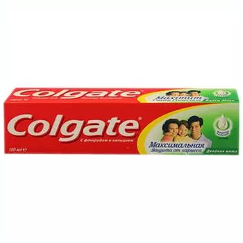 Зубная паста COLGATE Крепкие зубы Свежее дыхание125мл/Двойная мята туба 100мл