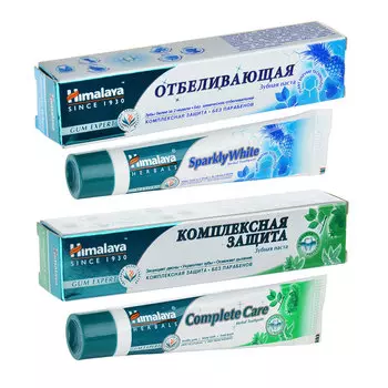 Зубная паста HIMALAYA Комплексная защита / Отбеливающий эффект, 100 г