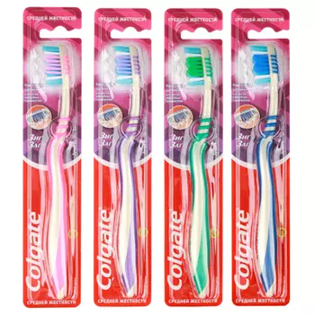 Зубная щетка COLGATE ЗигЗаг , средняя, 1 шт