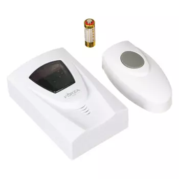 Звонок беспроводной FORZA 32 мелодии, 12V/23A, 2xAAA, с водонепроницаемой кнопкой