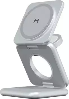 Беспроводное зарядное устройство Magssory Fold серебристый