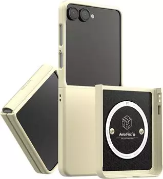 Чехол Araree Aero Flex M для Galaxy Z Flip7 кремовый