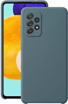 Чехол Deppa Liquid Silicone для Galaxy A72 голубой