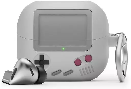 Чехол Elago Unique AW5 Game Сonsole для Galaxy Buds 3/3 Pro серый