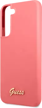 Чехол Guess Hard Logo для Galaxy S22+ розовый
