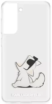 Чехол Karl Lagerfeld Choupette Fun для Galaxy S21 FE прозрачный