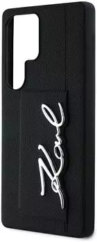 Чехол Karl Lagerfeld Metal Signature для Galaxy S25 Ultra черный