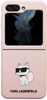 Чехол Karl Lagerfeld NFT Choupette для Galaxy Z Flip5 розовый