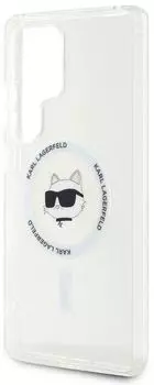 Чехол Karl Lagerfeld NFT Choupette MagSafe для Galaxy S25 Ultra прозрачный