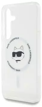 Чехол Karl Lagerfeld NFT Choupette MagSafe для Galaxy S25 прозрачный