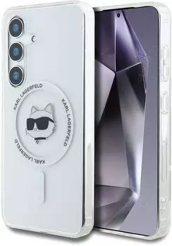 Чехол Karl Lagerfeld NFT Choupette MagSafe для Galaxy S25+ прозрачный