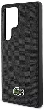 Чехол Lacoste Iconic Woven MagSafe для Galaxy S25 Ultra черный