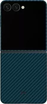 Чехол Magssory Aramid Case для Galaxy Z Flip7, кевлар синий