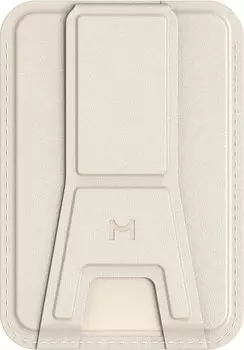 Чехол Magssory Duo Magnetic Kickstand Wallet MagSafe бежевый