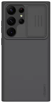 Чехол Nillkin CamShield Silky Silicone Elegant для Galaxy S23 Ultra черный