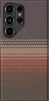 Чехол Pitaka MagEZ 4 Case для Galaxy S24 Ultra, кевлар Sunset коричневый