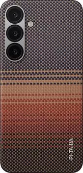 Чехол Pitaka Tactile Woven для Galaxy S25+ кевлар коричневый