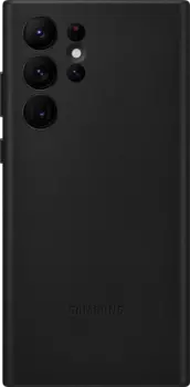 Чехол Samsung Leather Cover для Galaxy S22 Ultra черный