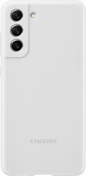 Чехол Samsung Silicone Cover для Galaxy S21 FE белый