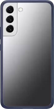 Чехол Samsung Frame Cover для Galaxy S22+ прозрачный с темно-синей рамкой