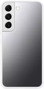 Чехол Samsung Frame Cover для Galaxy S22 прозрачный с белой рамкой