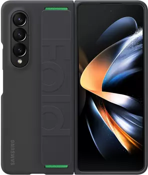 Чехол Samsung Silicone Grip Cover для Z Fold4 черный