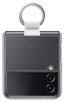 Чехол Samsung Clear Cover with Ring для Z Flip4 прозрачный