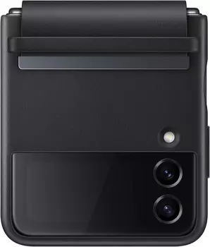 Чехол Samsung Flap Leather Cover для Z Flip4 черный