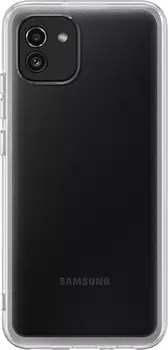 Чехол Samsung Soft Clear Cover для Galaxy A03 прозрачный